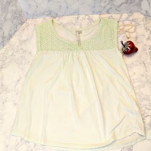 LC Lauren Conrad Mint Top - Medium
